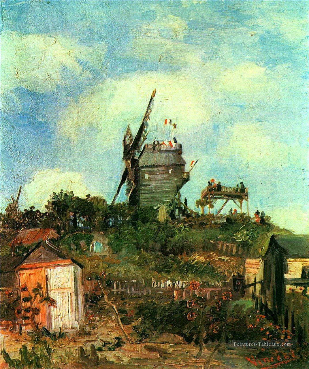 Le Moulin de la Gallette 3 Vincent van Gogh Peintures à l'huile